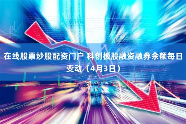 在线股票炒股配资门户 科创板股融资融券余额每日变动（4月3日）